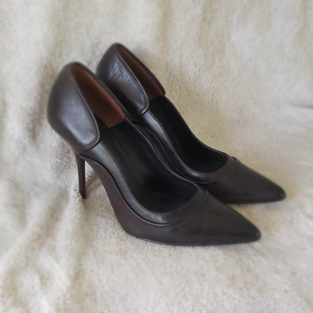 Leon Max Stiletto All Leather Pumps